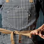 Eco Modern Apron (Houndstooth-Onyx)